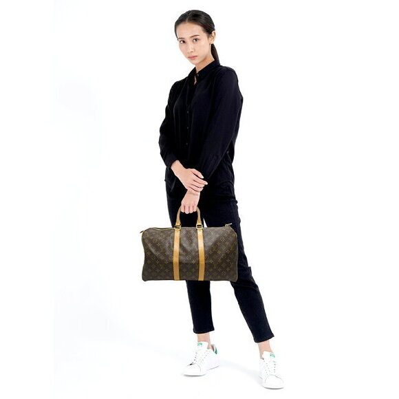 Louis Vuitton Handbags - Louis Vuitton Keepall Handbag Boston Bag Brown Monogram
